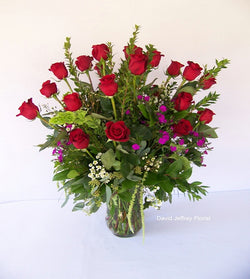 Red Roses 2 Dz In Vase